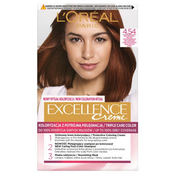 L'Oreal Paris Excellence Creme farba do włosów 4.54 Brąz Mahoniowo-Miedziany