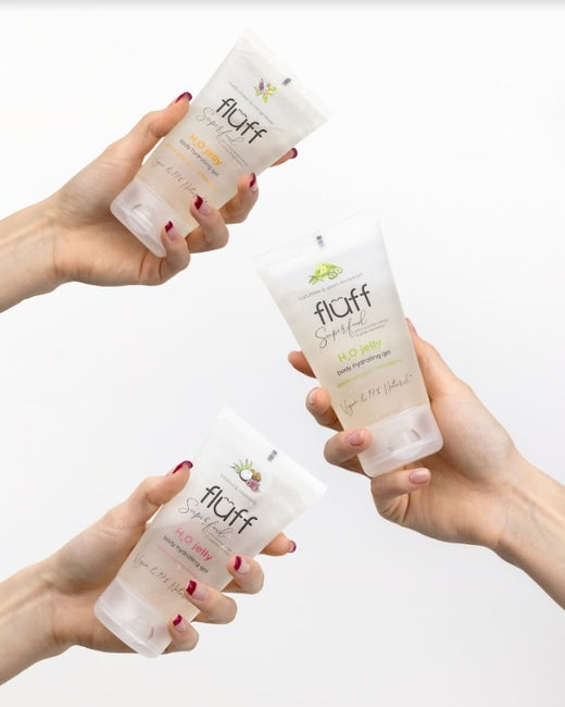 Fluff H2O Jelly Body Hydrating Gel odżywcza woda żelowa Kokos i Malina 150ml