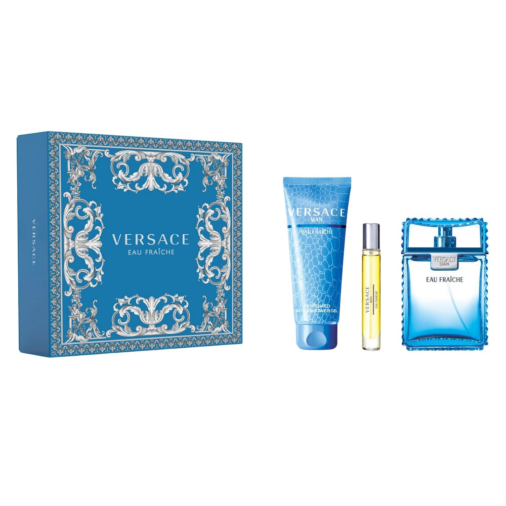 versace versace man eau fraiche woda toaletowa 100 ml   zestaw