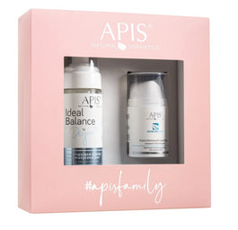 APIS Zestaw Ideal Balance peelingująca pianka enzymatyczna 2w1 150ml + Hydro Balance krem intensywnie nawilżający z kwasem hialuronowym 50ml