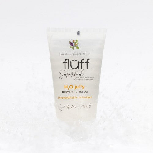 Fluff H2O Jelly Body Hydrating Gel ujędrniająca woda żelowa Kwiat Kudzu i Kwiat Pomarańczy 150ml