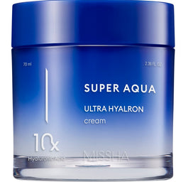 Missha Super Aqua Ultra Hyalron Cream nawilżający krem z kwasem hialuronowym 70ml