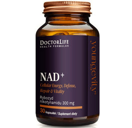Doctor Life NAD+ Rybozyd Nikotynamidu suplement diety 30 kapsułek