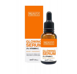 Beauty Formulas Glowing Serum rozjaśniające serum do twarzy 2% Vitamin C 30ml
