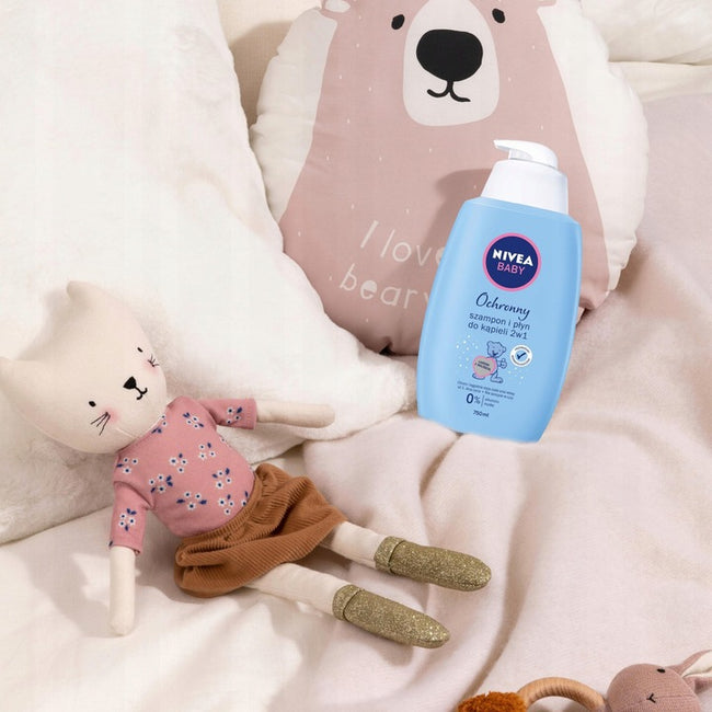 Nivea Baby ochronny szampon i płyn do kąpieli dla dzieci 2w1 750ml