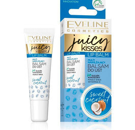 Eveline Cosmetics Juicy Kisses Lip Balm multi nawilżający balsam do ust Sweet Coconut 12ml