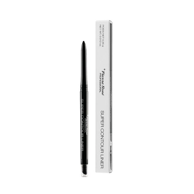Pierre Rene Super Contour Liner wodoodporna kredka do oczu Black 0.35g