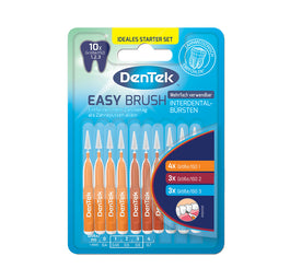 DenTek Easy Brush szczoteczka do przestrzeni międzyzębowych Mix 10szt