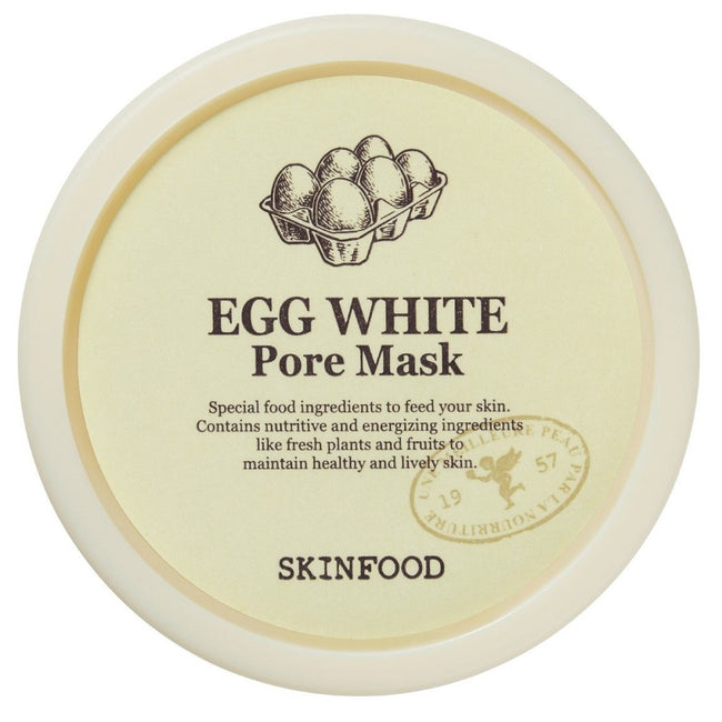 SKINFOOD Egg White Pore Mask głęboko oczyszczająca maska do walki z rozszerzonymi porami 120g