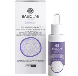 BasicLab Esteticus serum ujędrniające 0.5% czystych peptydów miedziowych Elastyczność i Wypełnienie 30ml