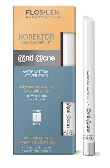 Floslek Anti Acne korektor antybakteryjny do twarzy 01 Jasny 1szt