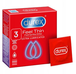 Durex Durex prezerwatywy Fetherlite Elite 3 szt ultracienkie