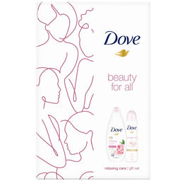 Dove Relaxing Care zestaw żel pod prysznic Renewing 250ml + antyperspirant spray Powder Soft 150ml