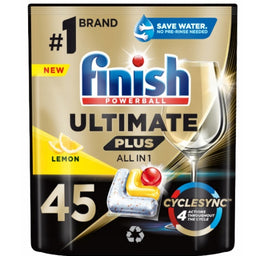 Finish Ultimate Plus kapsułki do zmywarki Lemon 45szt