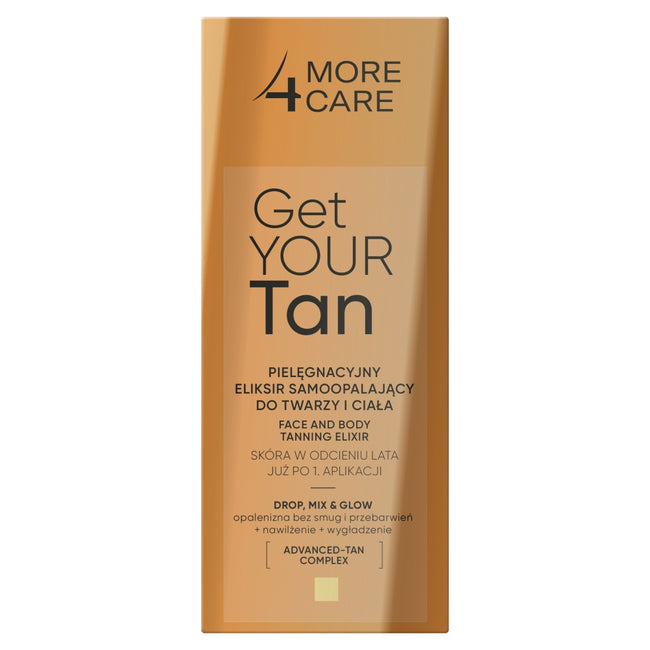 More4Care Get Your Tan! eliksir samoopalający do twarzy i ciała 15ml