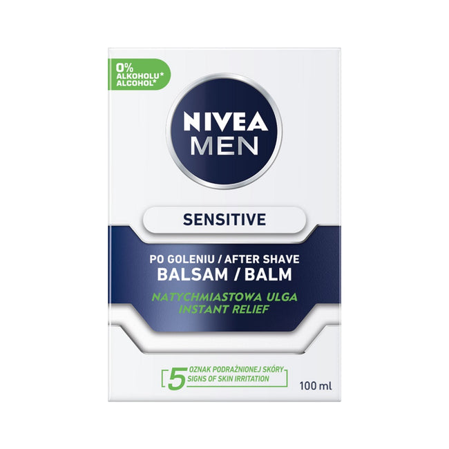 Nivea Men Sensitive Elegance zestaw pianka do golenia 200ml + balsam po goleniu 100ml + krem uniwersalny 75ml + antyperspirant roll-on 50ml + kosmetyczka
