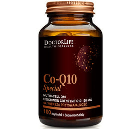 Doctor Life Co-Q10 Special koenzym Q10 130mg w organicznym oleju kokosowym suplement diety 100 kapsułek