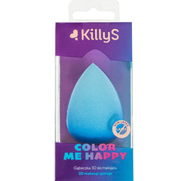 KillyS Color Me Happy gąbeczka 3D do makijażu Niebieska