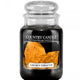 Country Candle Duża świeca zapachowa z dwoma knotami Golden Tobacco 652g