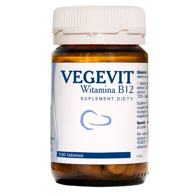 Vegevit Witamina B12 suplement diety 100 tabletek