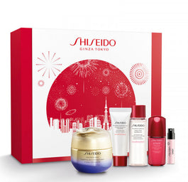 Shiseido Zestaw Vital Perfection Uplifting & Firming Cream 50ml + Clarifying Cleansing Foam 15ml + Treatment Softener 30ml + Ultimune Power Infusing Concentrate 10ml + Ginza woda perfumowana 0.8ml