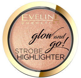 Eveline Cosmetics Glow & Go Strobe Highlighter rozświetlacz do twarzy 02 Gentle Gold 8.5g