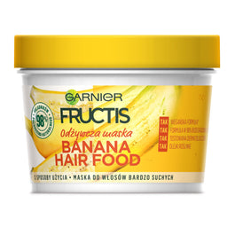 Garnier Fructis Banana Hair Food odżywcza maska do włosów bardzo suchych 390ml