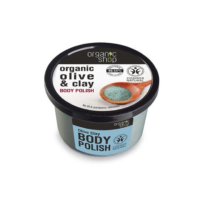 Organic Shop Olive Clay Body Polish oczyszczająca pasta do ciała Olive & Clay 250ml