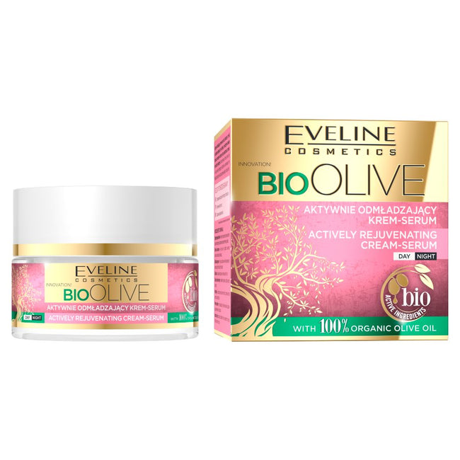 Eveline Cosmetics Bio Olive aktywnie odmładzający krem-serum 50ml