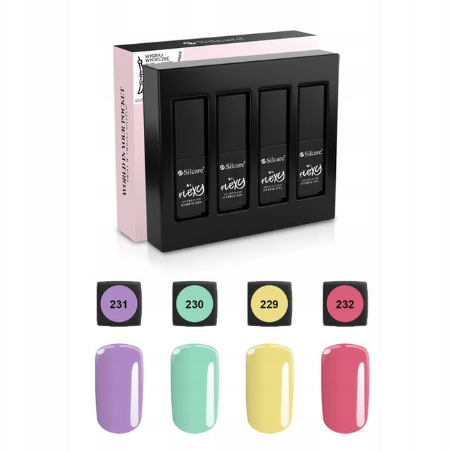 Silcare Madame Pastelle zestaw lakierów hybrydowych 4x4.5g
