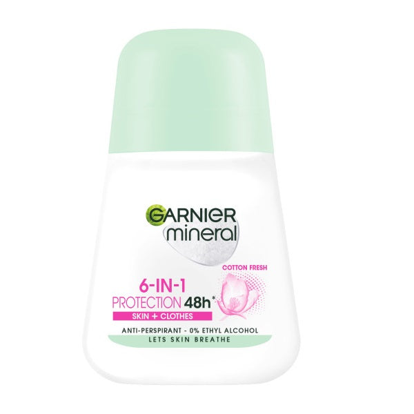 Garnier Mineral 6-in-1 Protection Cotton Fresh antyperspirant w kulce 50ml