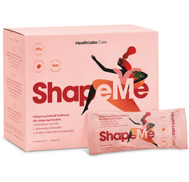 HealthLabs ShapeMe odżywczy koktajl białkowy dla aktywnych kobiet suplement diety Truskawka ze śmietanką 15 saszetek