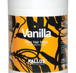 Kallos Vanilla Shine Hair Mask nabłyszczajaca maska waniliowa do włosów suchych 1000ml