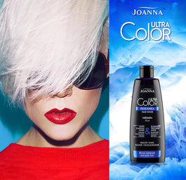 Joanna Ultra Color System niebieska płukanka do włosów siwych blond i rozjaśnionych 150ml