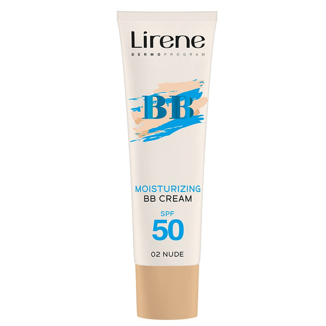 Lirene BB nawilżający krem koloryzujący SPF50 02 Nude 30ml