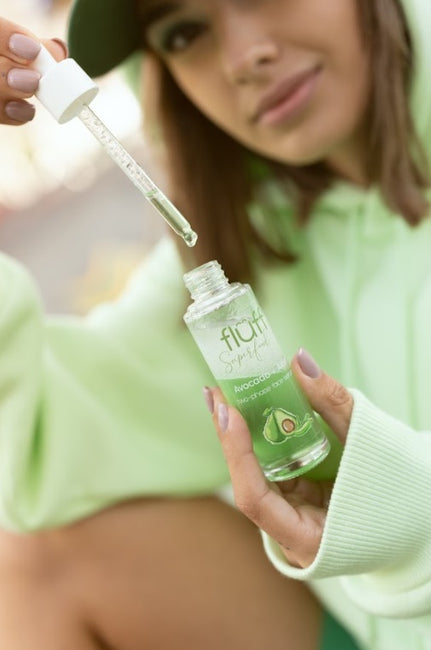 Fluff Two-Phase Face Serum booster dwufazowy do twarzy Aloes i Awokado 40ml