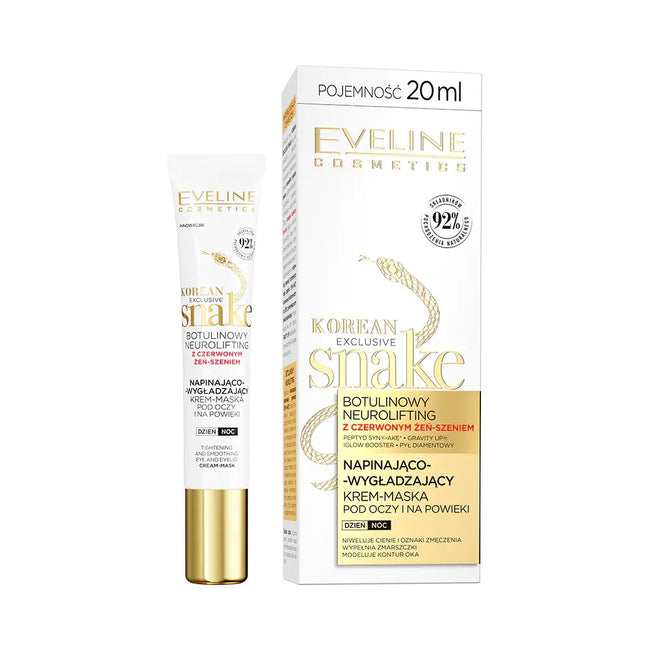 Eveline Cosmetics Korean Exclusive Snake napinająco-wygładzający krem-maska pod oczy i na powieki 20ml
