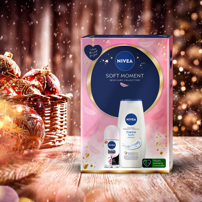 Nivea Soft Moment zestaw żel pod prysznic 250ml + antyperspirant roll-on 50ml