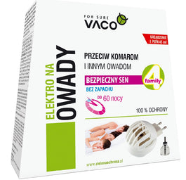 Vaco Elektro + płyn uzupełniający na owady bez zapachu 1szt