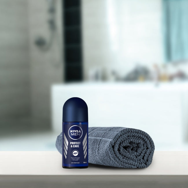 Nivea Men Protect & Care zestaw żel pod prysznic 250ml + antyperspirant roll-on 50ml + krem uniwersalny 75ml