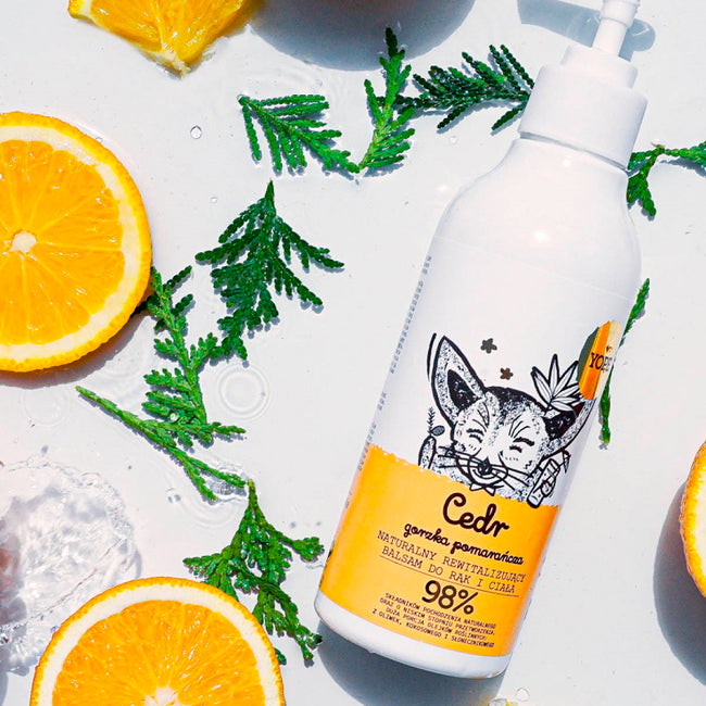 Yope Naturalny balsam do rąk i ciała Cedr i Gorzka Pomarańcza 300ml