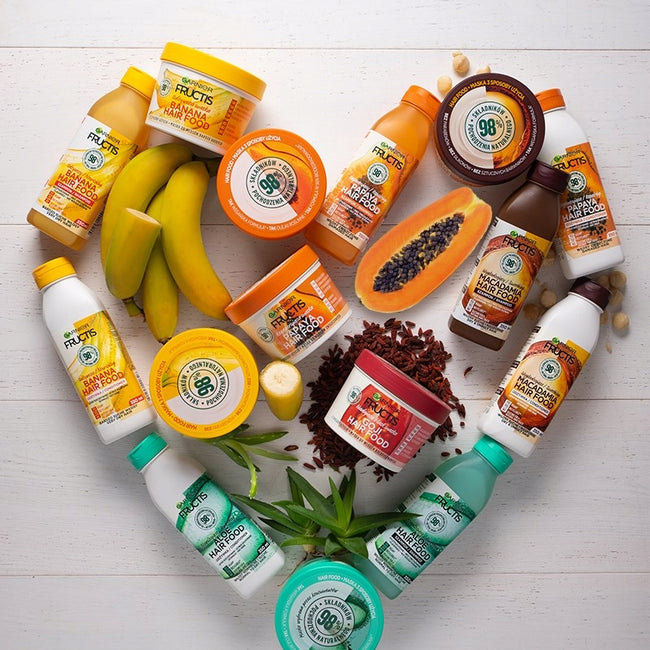 Garnier Fructis Cocoa Butter Hair Food wygładzająca maska do włosów puszących się i niesfornych 390ml