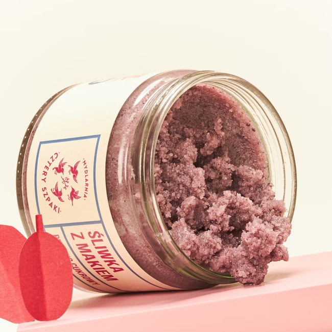 Mydlarnia Cztery Szpaki Peeling cukrowy do ciała Śliwka z Makiem 250ml