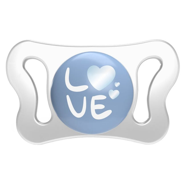 Chicco PhysioForma silikonowy smoczek do uspokajania Micro 0-2m+ Niebieski 2szt.