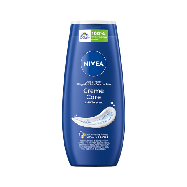 Nivea Creme Care zestaw krem do rąk 100ml + żel pod prysznic 250ml + antyperspirant roll-on 50ml + wygładzające mleczko do ciała 250ml