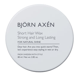 Björn Axén Short Hair Wax mocno utrwalający wosk do włosów 80ml
