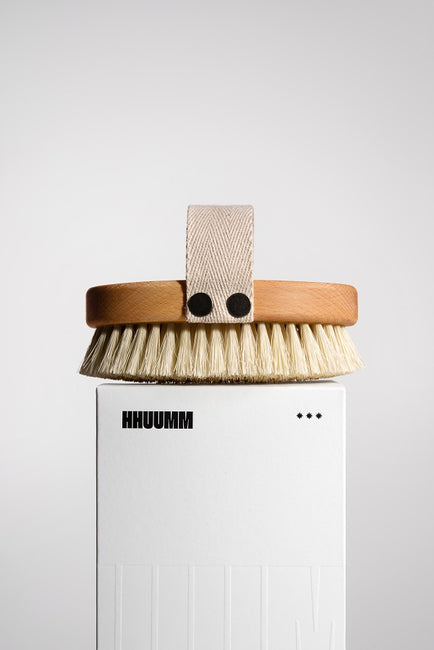 HHUUMM Szczotka do masażu ciała na sucho – włókno tampico No.1P