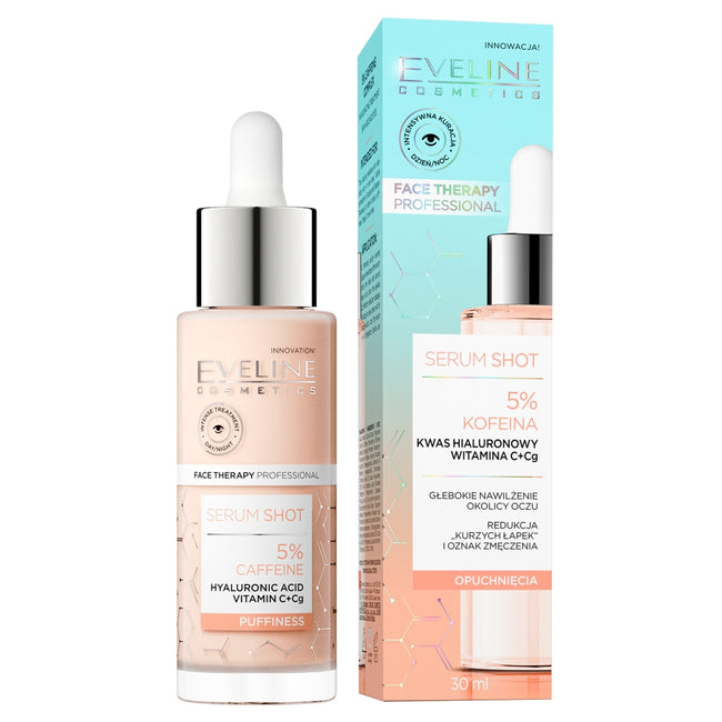Eveline Cosmetics Serum Shot energizująca kuracja do skóry wokół oczu 5% kofeina 30ml