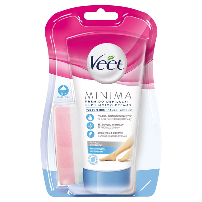 Veet Minima krem do depilacji pod prysznic skóra wrażliwa 135ml