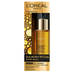 L'Oreal Paris Nutri-Gold Olejkowy Rytuał olejek do twarzy skóra sucha 30ml